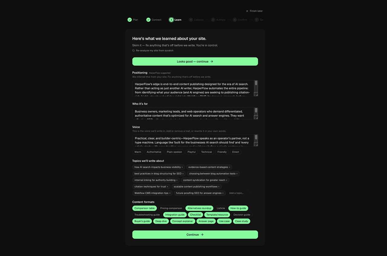 HarperFlow screenshot 2