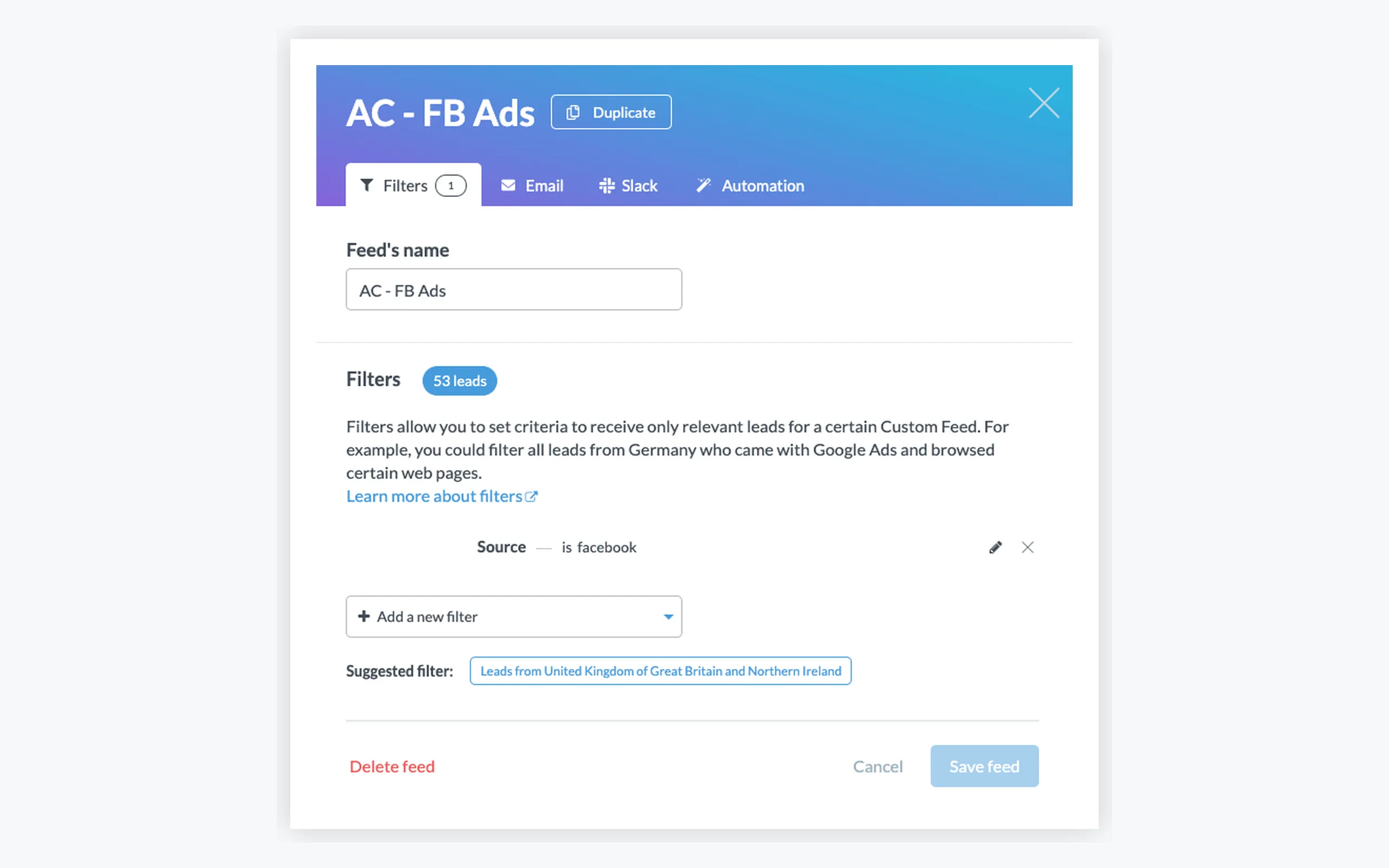 Leadfeeder screenshot 3