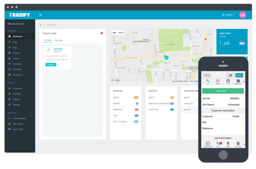 Tradify screenshot 2