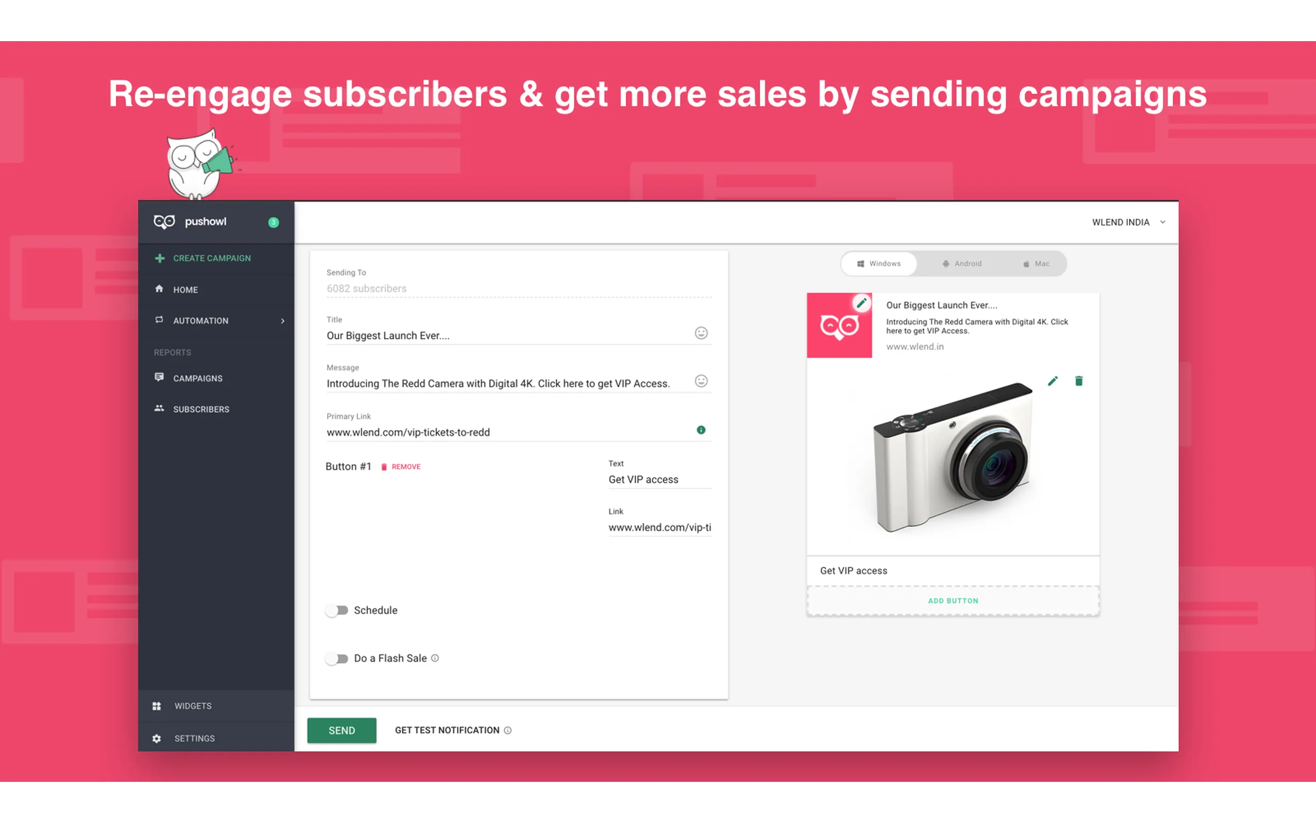 PushOwl screenshot 3
