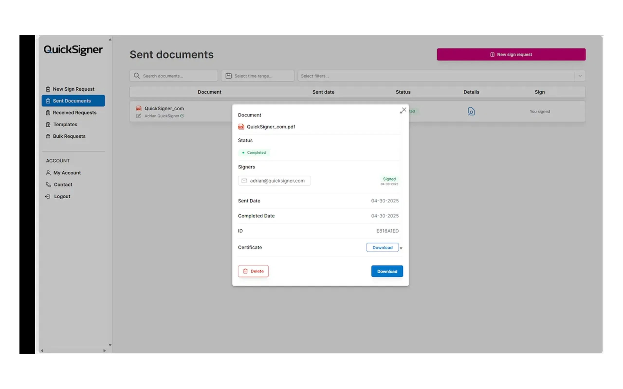 QuickSigner screenshot 4