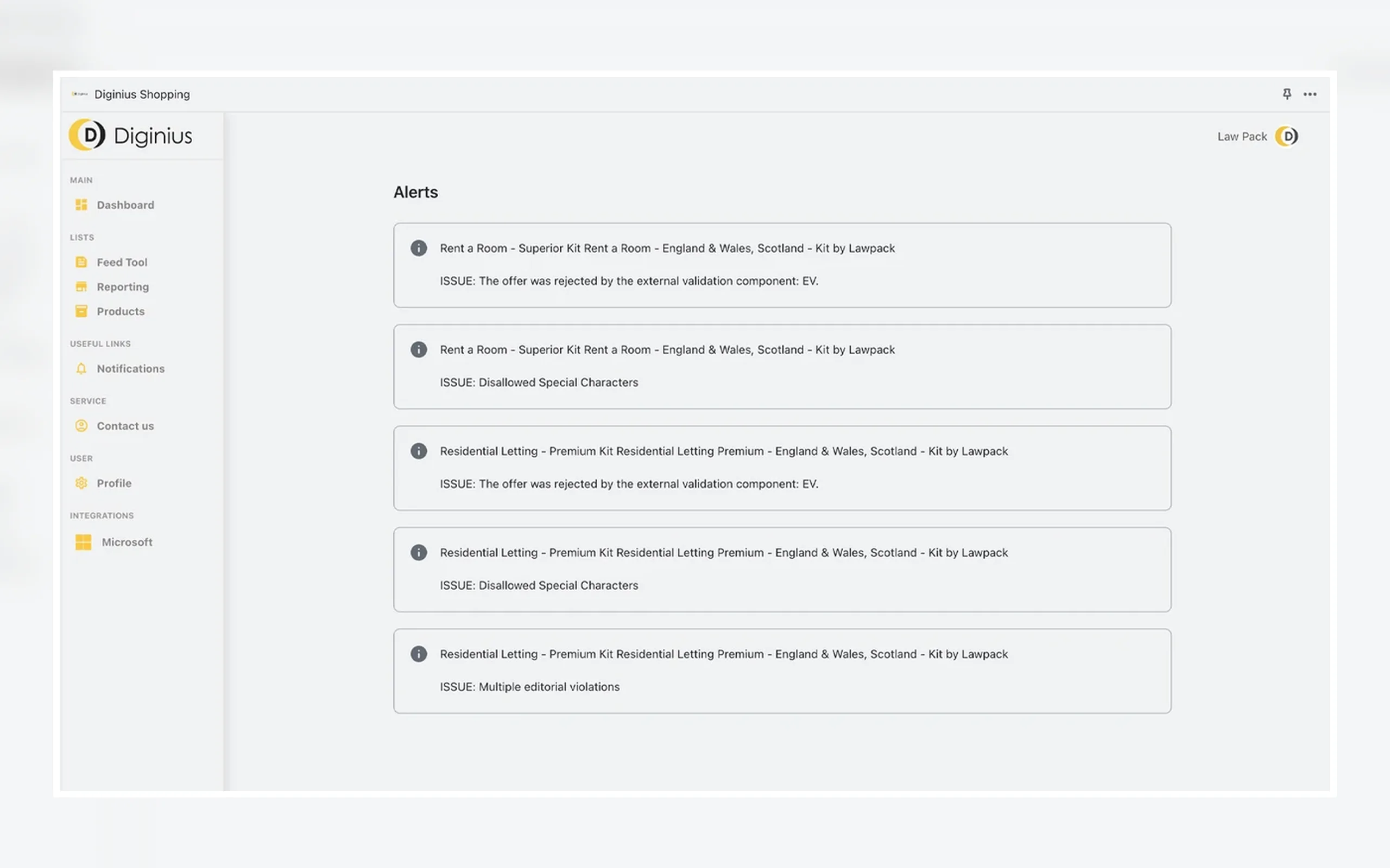 Diginius screenshot 2