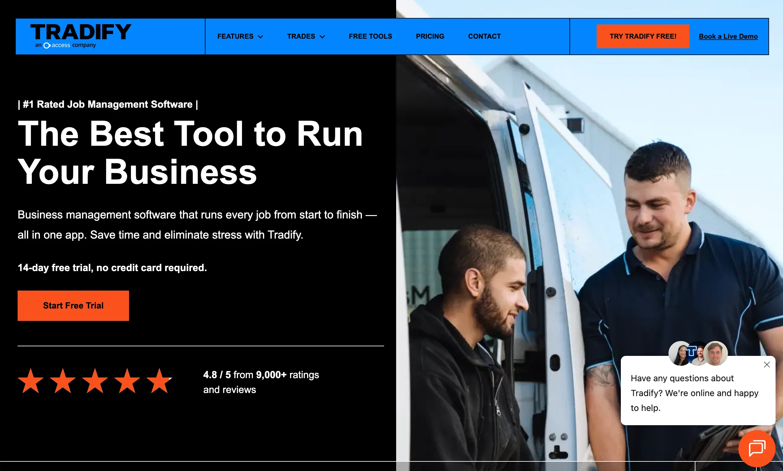 Tradify screenshot 1
