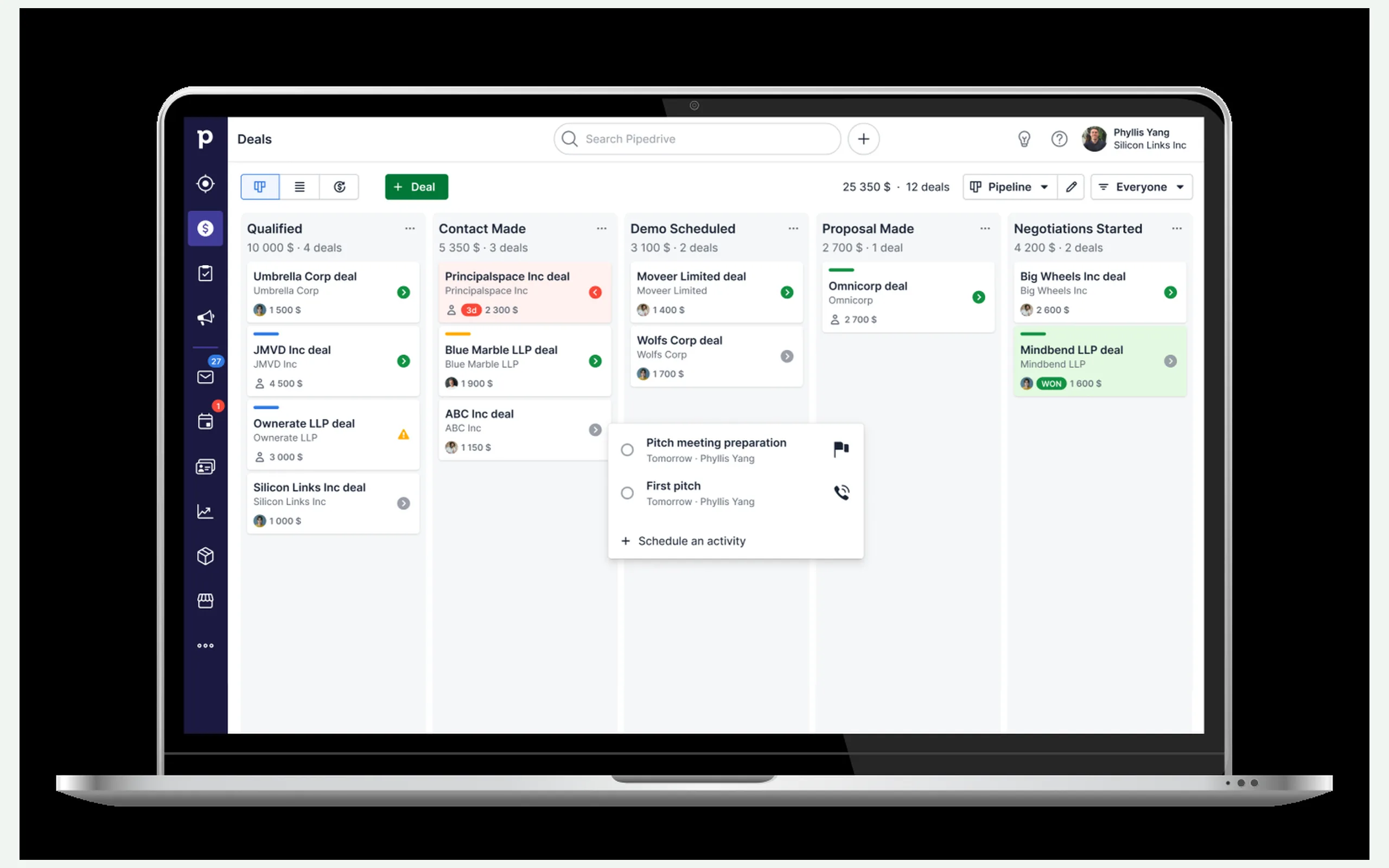 Pipedrive screenshot 1