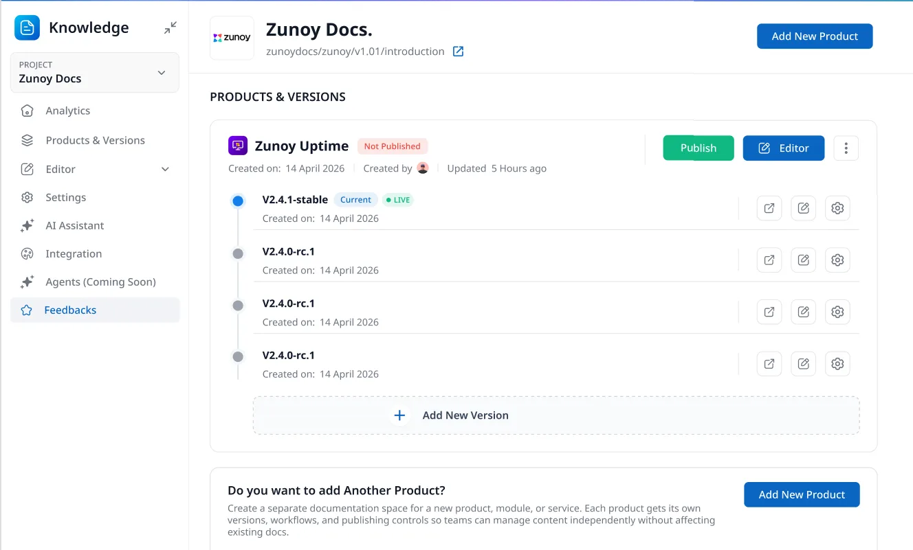 Zunoy Knowledgebase screenshot 3
