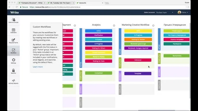Wrike screenshot 2