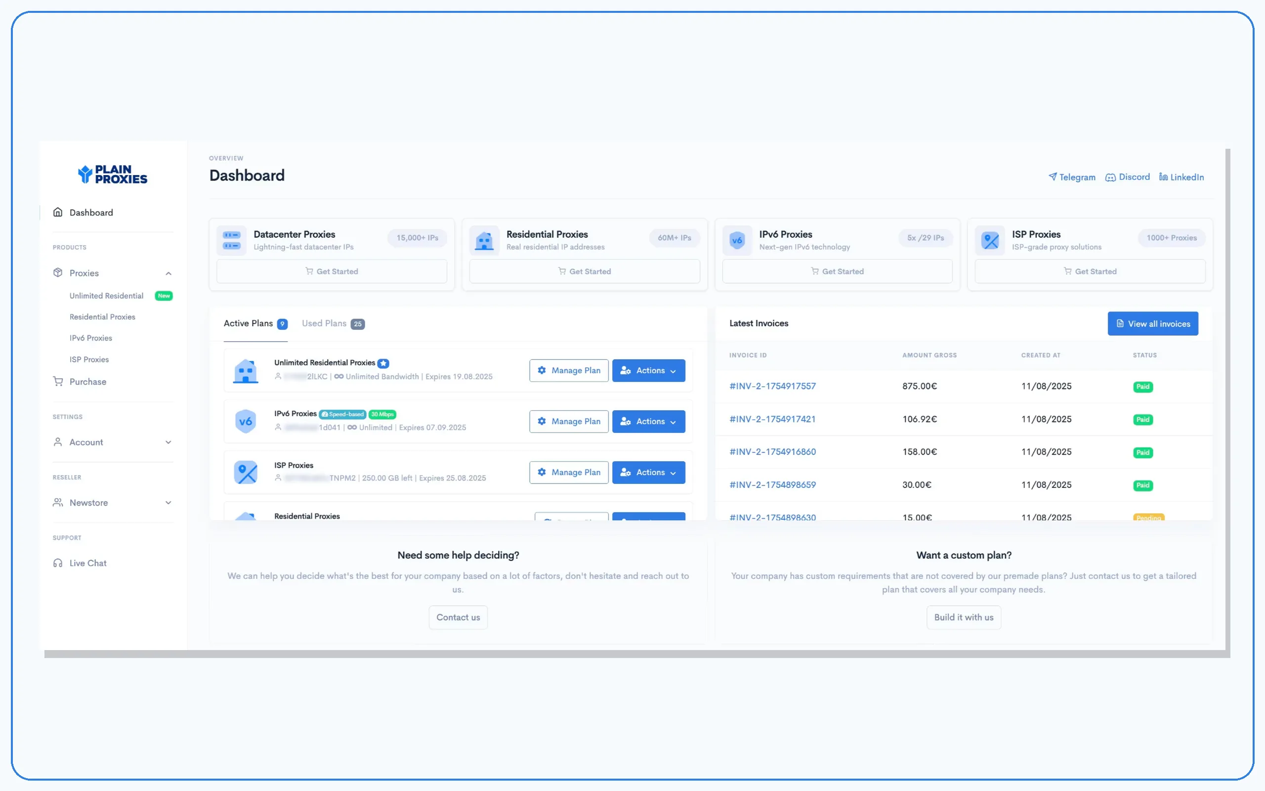 PlainProxies screenshot 1