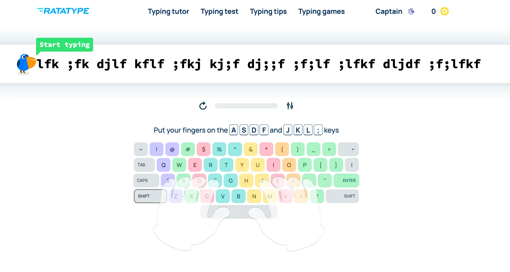Ratatype screenshot 3