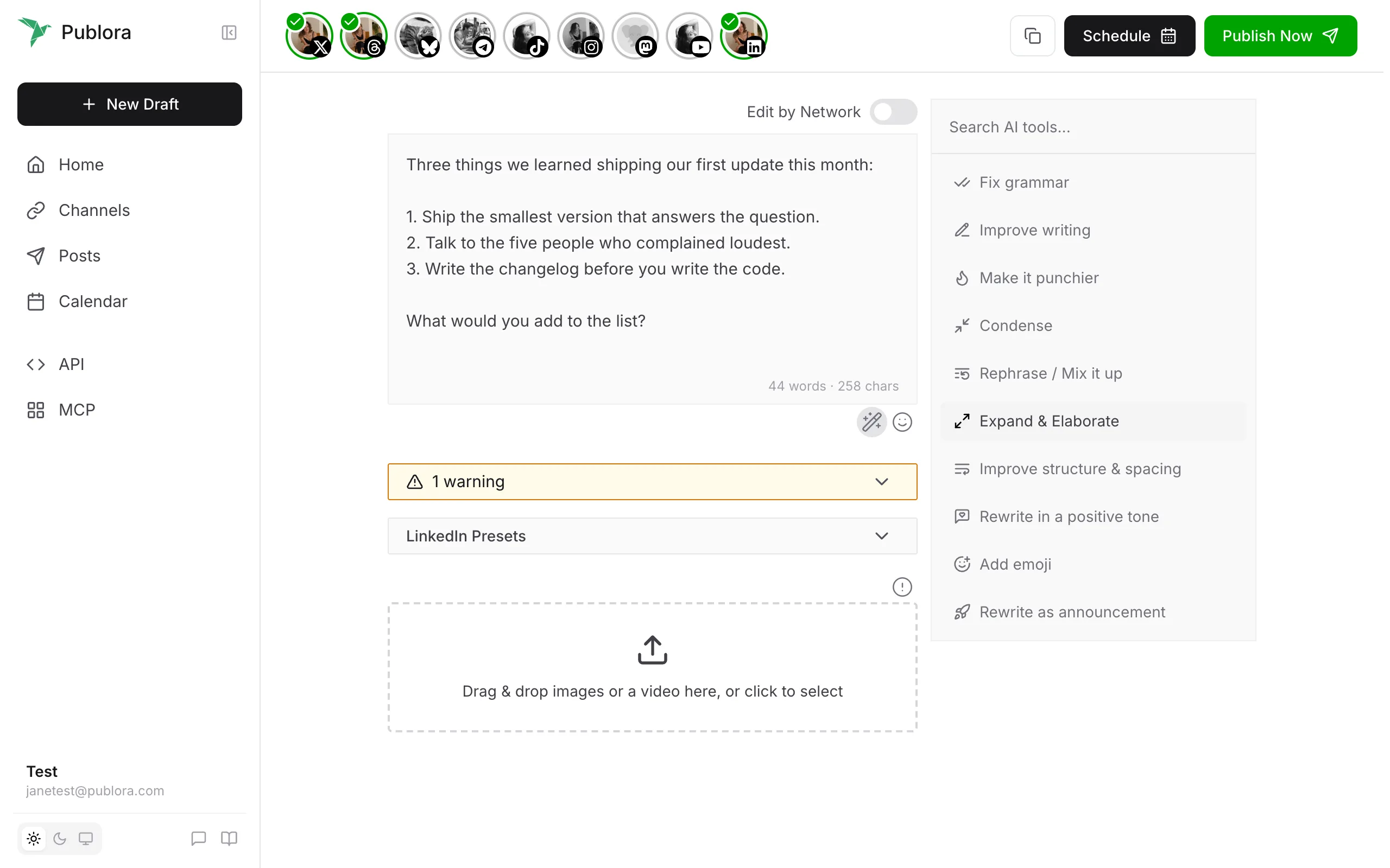 Publora screenshot 2