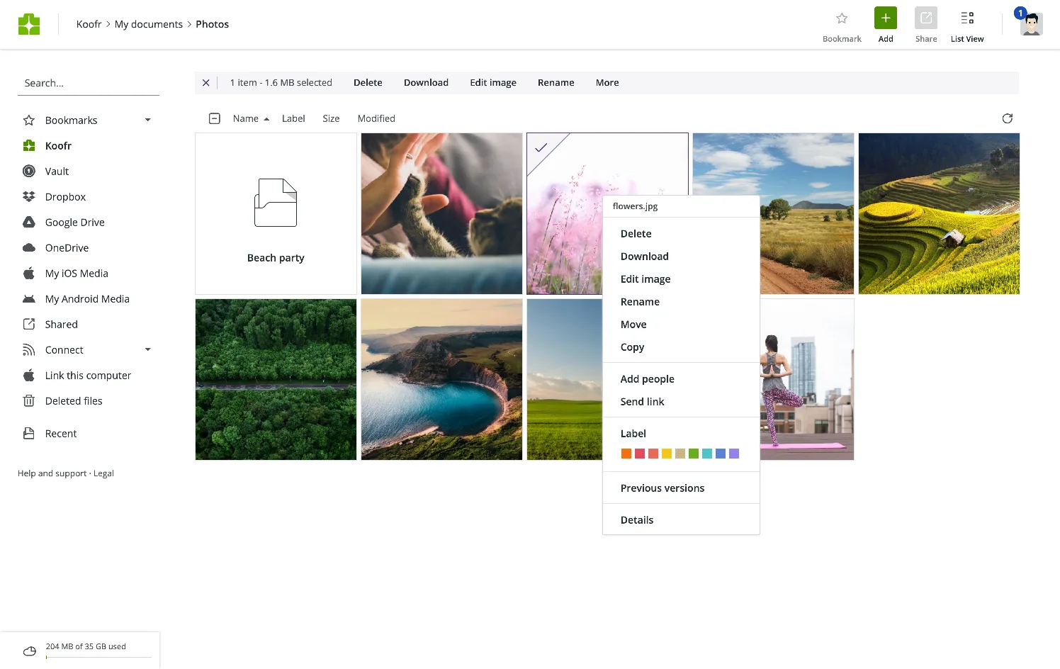 Koofr screenshot 4